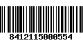 Código de Barras 8412115000554