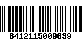 Código de Barras 8412115000639