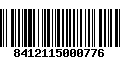 Código de Barras 8412115000776