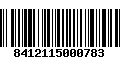 Código de Barras 8412115000783