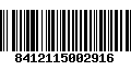 Código de Barras 8412115002916