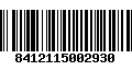 Código de Barras 8412115002930