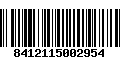 Código de Barras 8412115002954