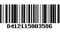 Código de Barras 8412115003586