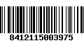 Código de Barras 8412115003975