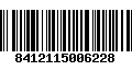 Código de Barras 8412115006228