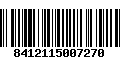 Código de Barras 8412115007270