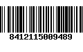 Código de Barras 8412115009489