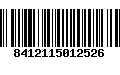 Código de Barras 8412115012526