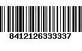 Código de Barras 8412126333337