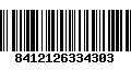 Código de Barras 8412126334303