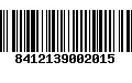 Código de Barras 8412139002015