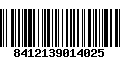 Código de Barras 8412139014025