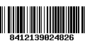 Código de Barras 8412139024826