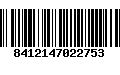 Código de Barras 8412147022753
