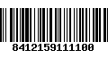 Código de Barras 8412159111100