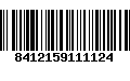 Código de Barras 8412159111124