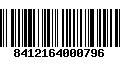 Código de Barras 8412164000796