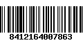 Código de Barras 8412164007863