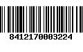 Código de Barras 8412170003224