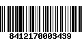 Código de Barras 8412170003439