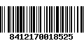 Código de Barras 8412170018525