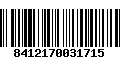 Código de Barras 8412170031715