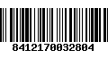 Código de Barras 8412170032804