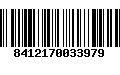 Código de Barras 8412170033979