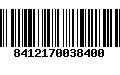 Código de Barras 8412170038400