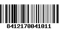 Código de Barras 8412170041011