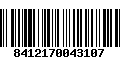 Código de Barras 8412170043107