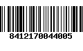 Código de Barras 8412170044005