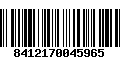 Código de Barras 8412170045965