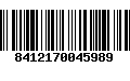 Código de Barras 8412170045989