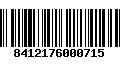 Código de Barras 8412176000715