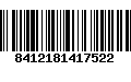 Código de Barras 8412181417522