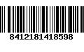 Código de Barras 8412181418598