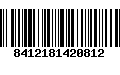 Código de Barras 8412181420812