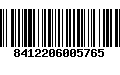 Código de Barras 8412206005765