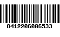 Código de Barras 8412206006533