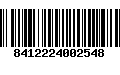 Código de Barras 8412224002548