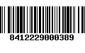 Código de Barras 8412229000389