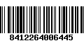 Código de Barras 8412264006445