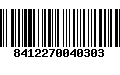 Código de Barras 8412270040303