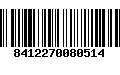 Código de Barras 8412270080514