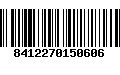 Código de Barras 8412270150606