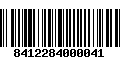 Código de Barras 8412284000041