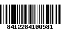 Código de Barras 8412284100581