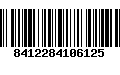 Código de Barras 8412284106125